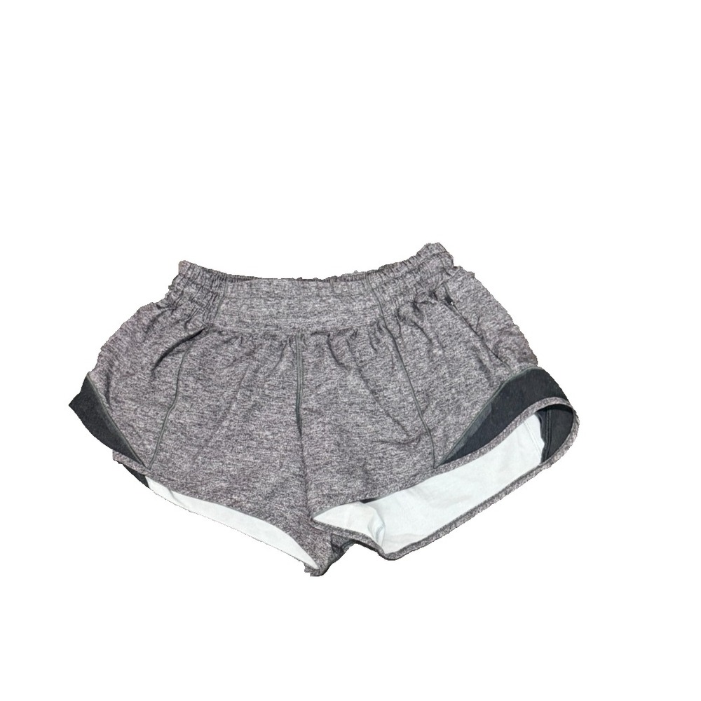 LULULEMON Hotty  Hot shorts heather gray 4 II Athletic Running Shorts